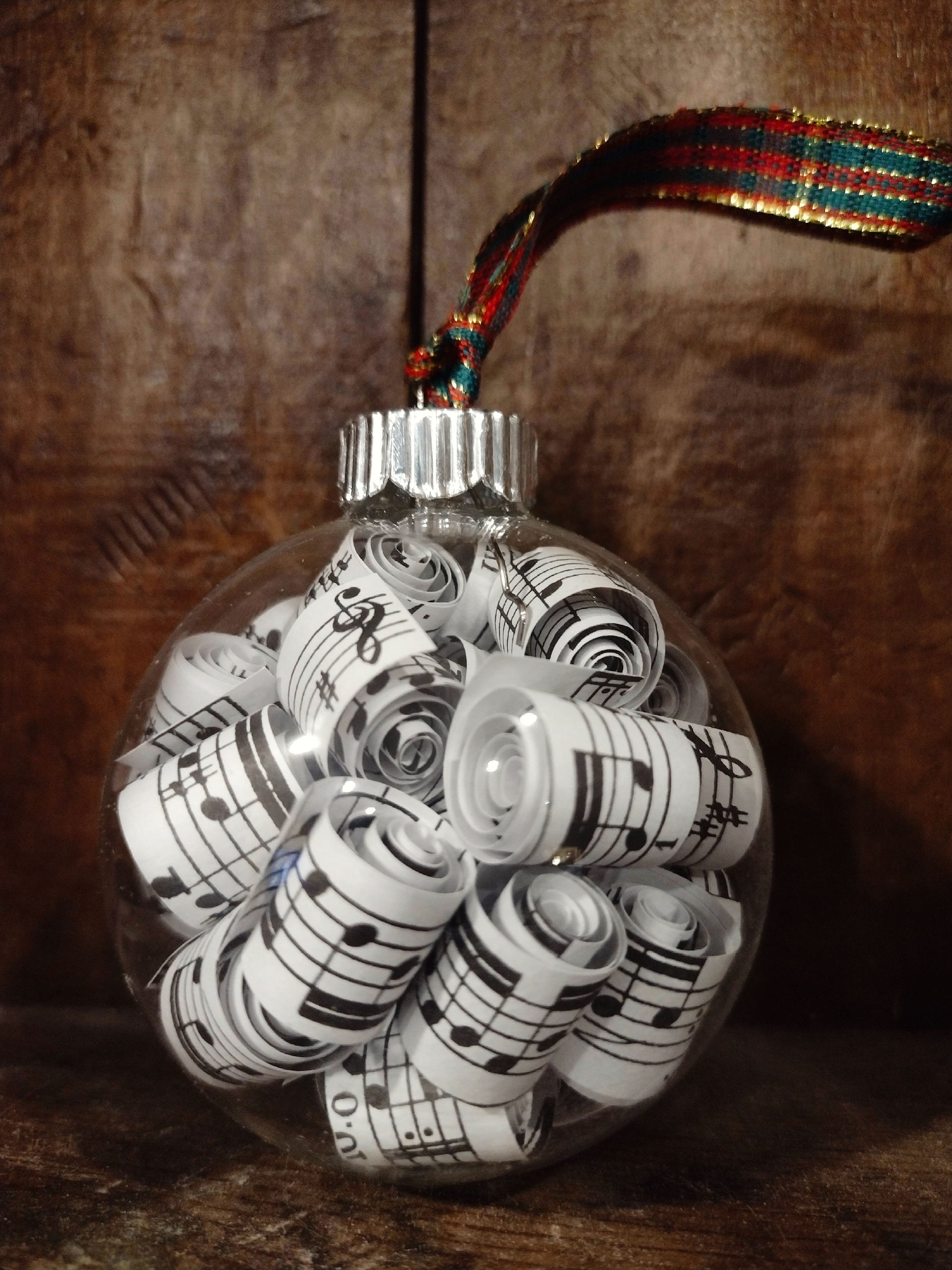  Sheet music upcycled Book Page ornament  image 0