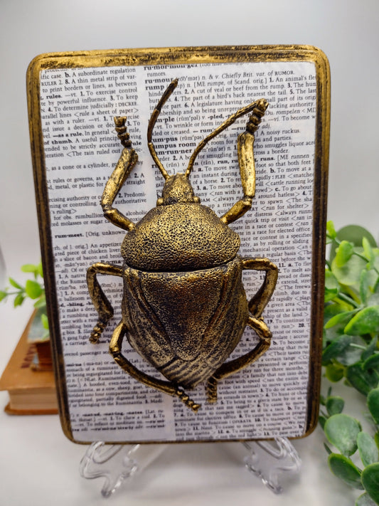 Faux Beetle on distressed wood  image 0