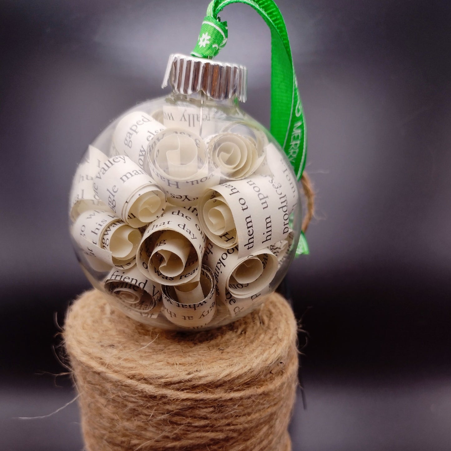 Harry Potter upcycled book page ornament image 1