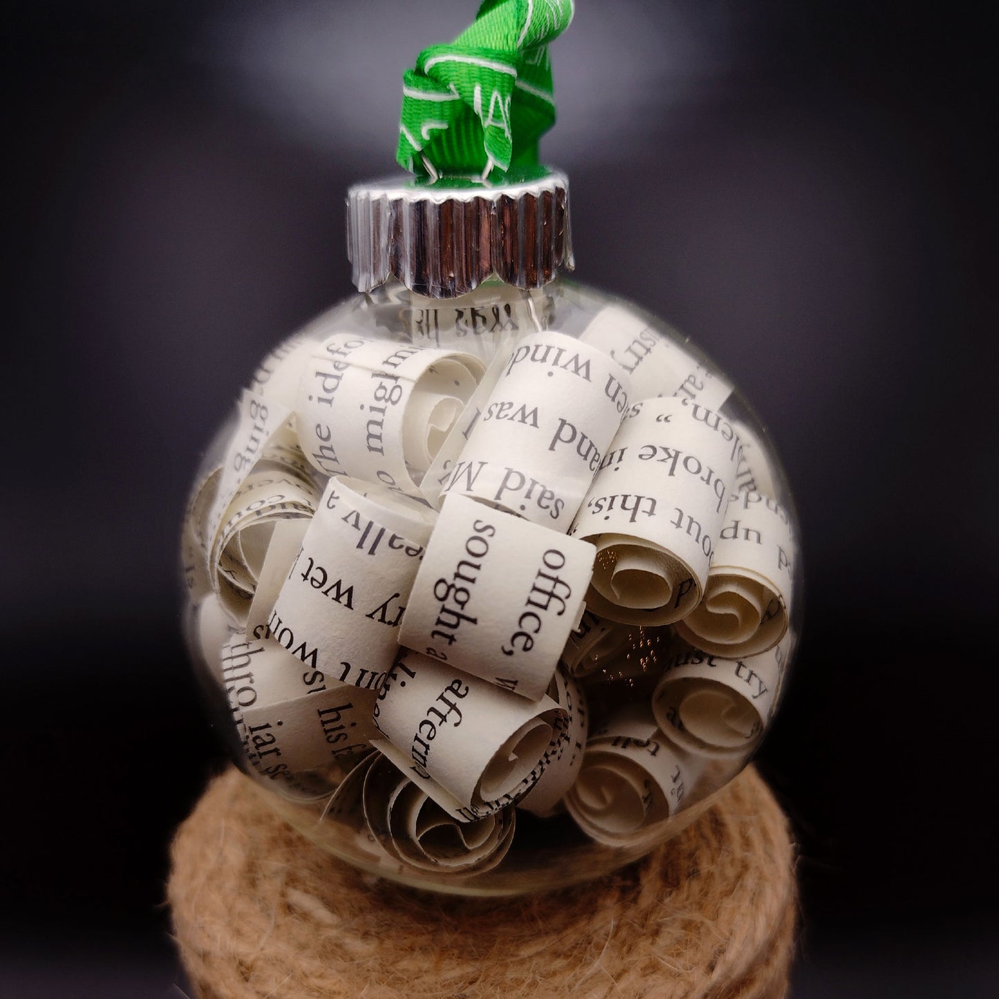 Harry Potter upcycled book page ornament image 0